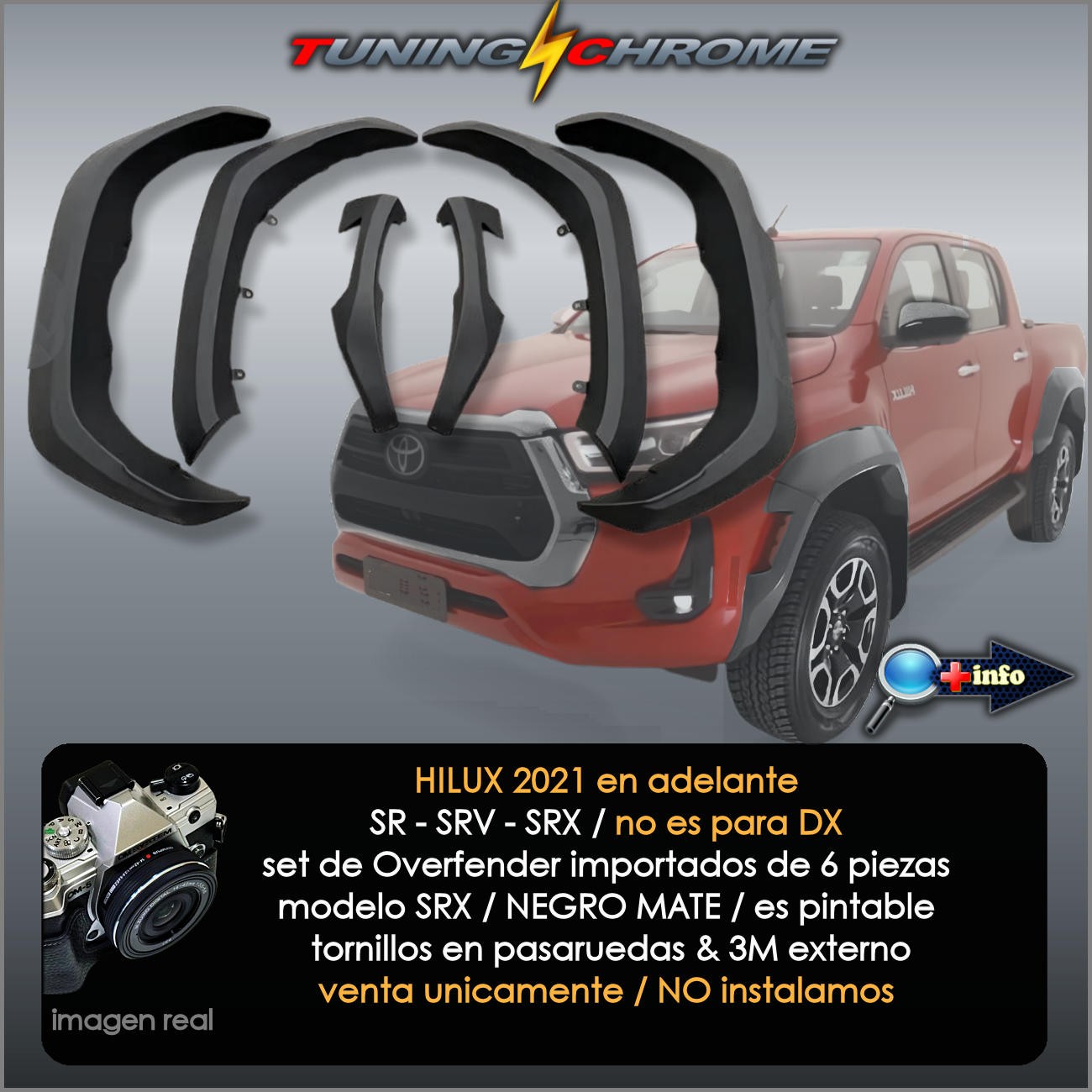 Overfender TYPE SRX / Negro Mate / NO DX
2021 - 2026